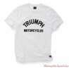 Tee-shirt Burnham blanc homme Triumph, manches courtes, coton, MTSS20008