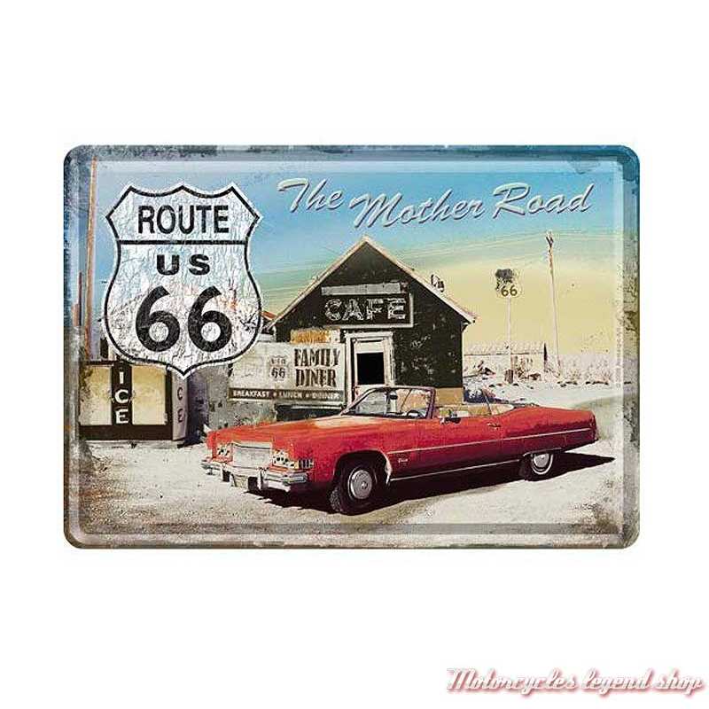  Carte  postale m tal Route  66  Motorcycles Legend shop