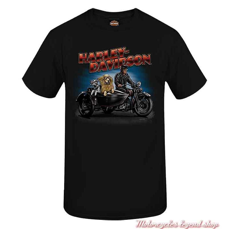 Tee Shirt Sidecar Cruise Harley Davidson Homme Motorcycles Legend Shop 