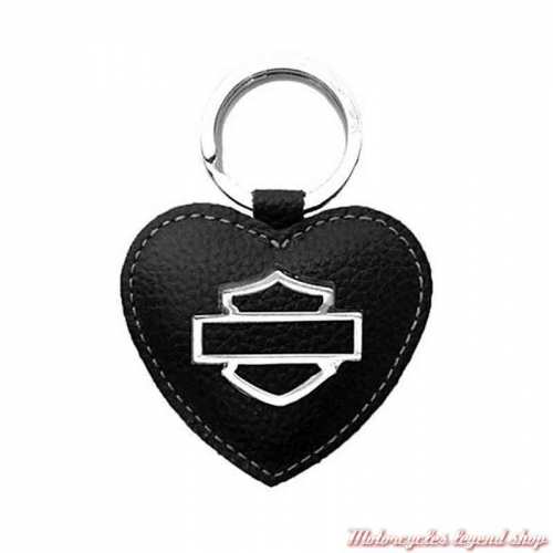 Porte clés cuir Heart Harley-Davidson