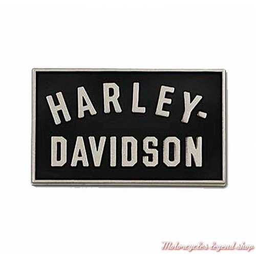 Pin's Minimal Black Harley-Davidson