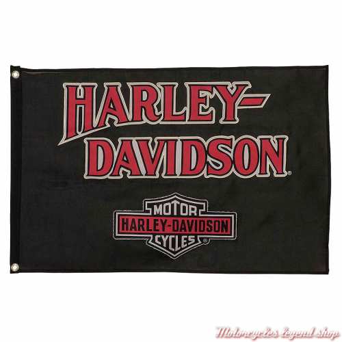 Drapeau Nostalgic Bar & Shield Harley-Davidson