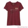 Tee-shirt Speedbird 120th Anniversary rouge Harley-Davidson femme, col V, manches courtes, coton, 96699-23VW