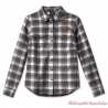 Chemise à carreaux Retro Flannel 120th Anniversary Harley-Davidson femme, noir, blanc, coton, brodée, 96745-23VW 