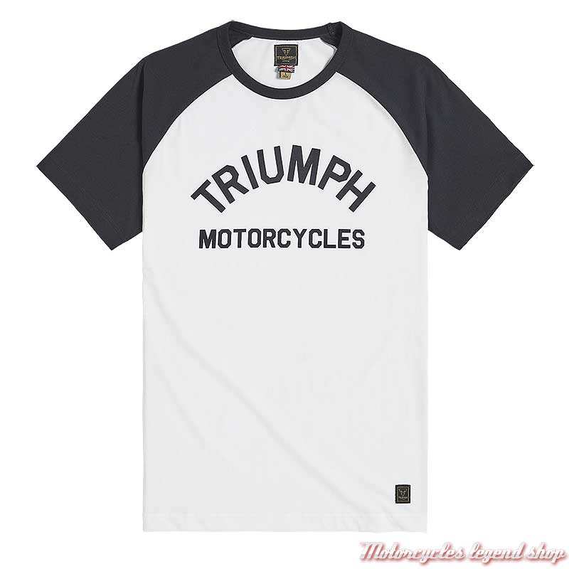 T-shirt Moto Triumph blanc homme