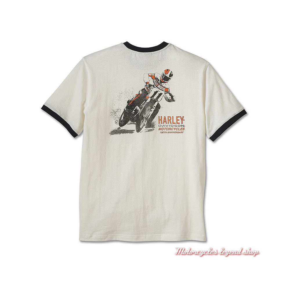 Tee-shirt Ringer 120th Anniversary Harley-Davidson homme - Motorcycles  Legend shop