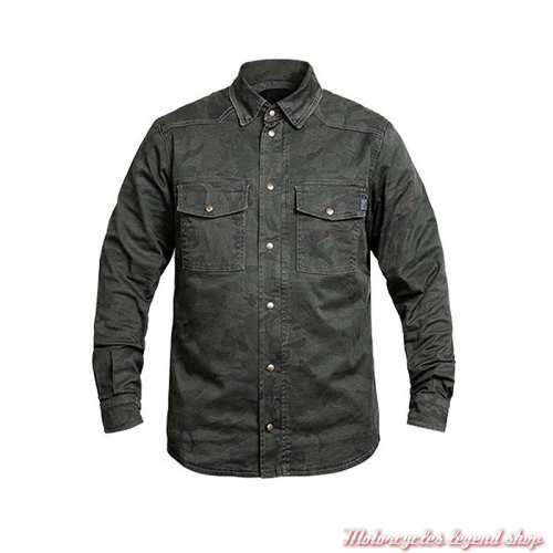 Chemise Riding Camouflage homme John Doe, protections coudes épaules, JDL5009