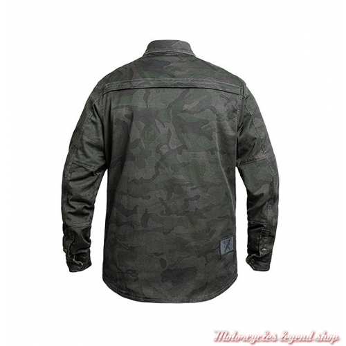 Chemise Riding Camouflage homme John Doe, protections coudes épaules, dos, JDL5009