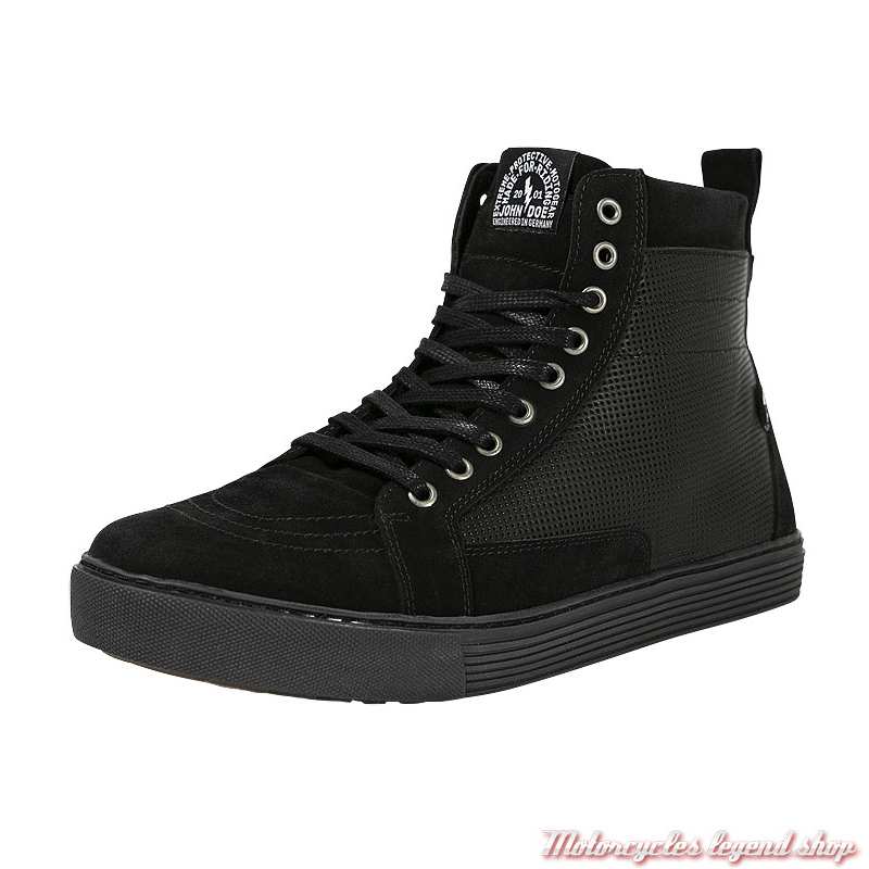 Chaussures Neo Black-Black XTM John Doe homme, étanche, cuir, daim, canvas, noir, lacets et zip, CE, JDB1061