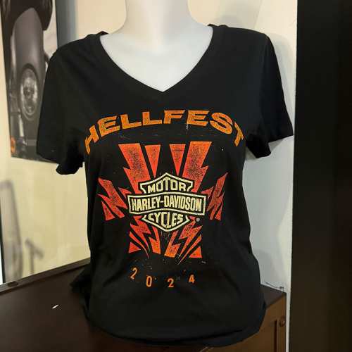 T- shirt Hellfest 2024 Harley-Davidson femme