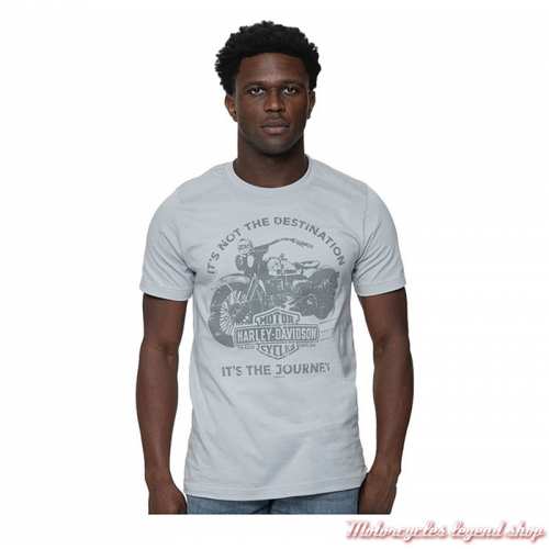 Tee-shirt Suite Bike Harley-Davidson homme, Cornouaille Moto Quimper Bretagne, blanc, manches courtes, coton, 40291594