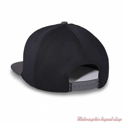 Casquette mesh Harley-Davidson, noir, brodé, réglable, polyester, dos, 97738-24VM