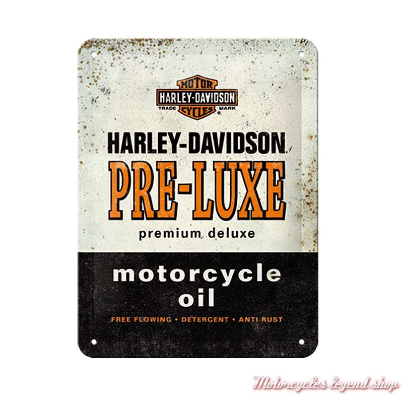 Plaque métal Pre-Luxe Harley-Davidson 15 x 20 cm, 26277