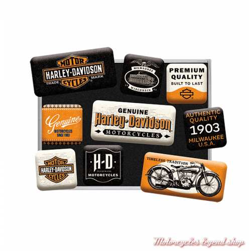 Magnets Genuine Motorcycles Milwaukee Harley-Davidson