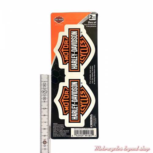 Stickers Bar & Shield orange Harley-Davidson