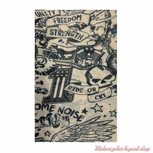 Tee-shirt mesh Tattoo Harley-Davidson enfant, manches longues tatouage, détail, 1070151