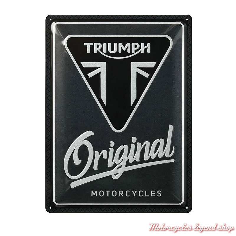 Plaque métal Original Motorcycles Triumph 30 x 40 cm MLMA24911