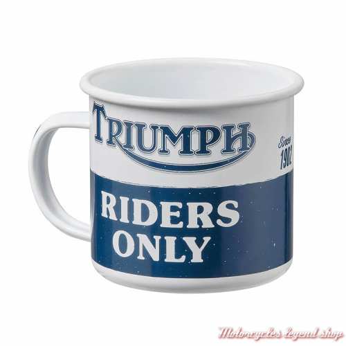 Mug Enamel Riders Only Triumph