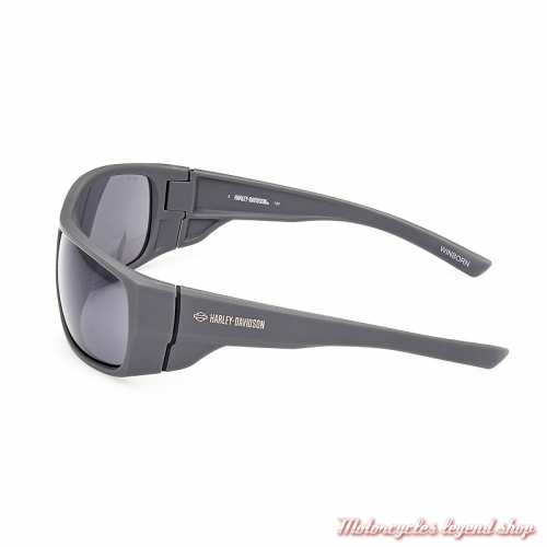  Lunettes solaire Winborn Harley-Davidson, gris mat, verres gris, branche, HZ0012-20A