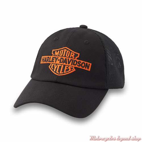 Casquette Oil Can Bar & Shield Harley-Davidson homme, noir, brodée, fermée, 97612-25VM