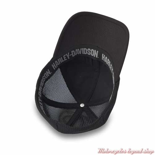 Casquette Oil Can Bar &amp; Shield Harley-Davidson homme, noir, brodée, intérieur, 97612-25VM