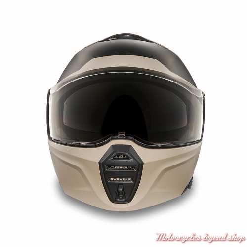 Casque modulable Evo Black/Tan Harley-Davidson, face, 97115-25VX