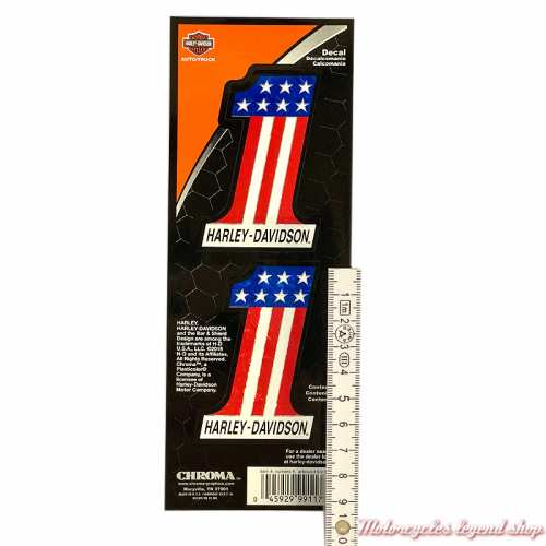 2 Stickers One American Harley-Davidson 6.5 x 4 cm, CG99117