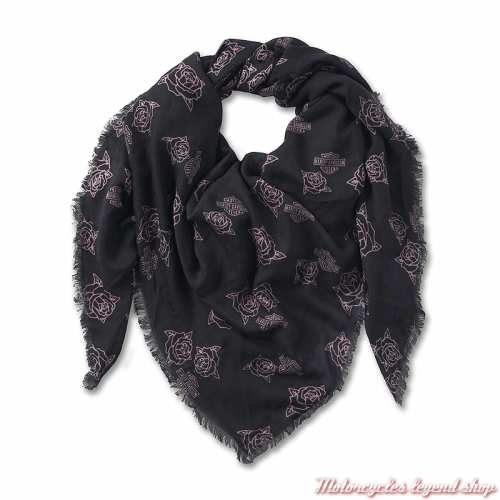 Foulard Roses Harley-Davidson femme