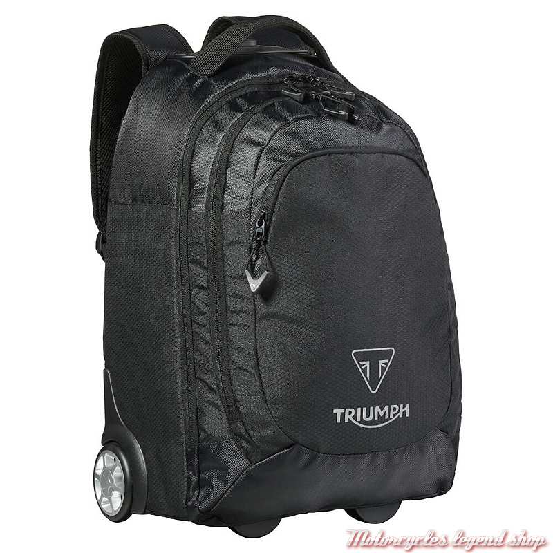 Sac à dos Roll On Triumph, noir, roulettes, polyester, MLUA24015