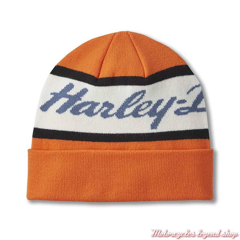 Bonnet Script orange Harley-Davidson, acrylique, 97631-25VM