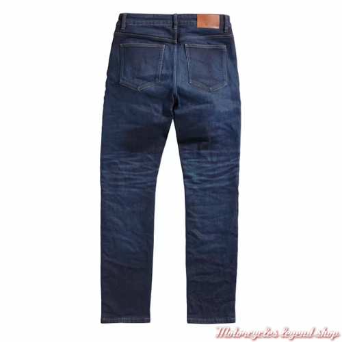 Jeans Brando Riding Triumph homme, regular, indigo moyen, homologué CE, dos, MDJA24001