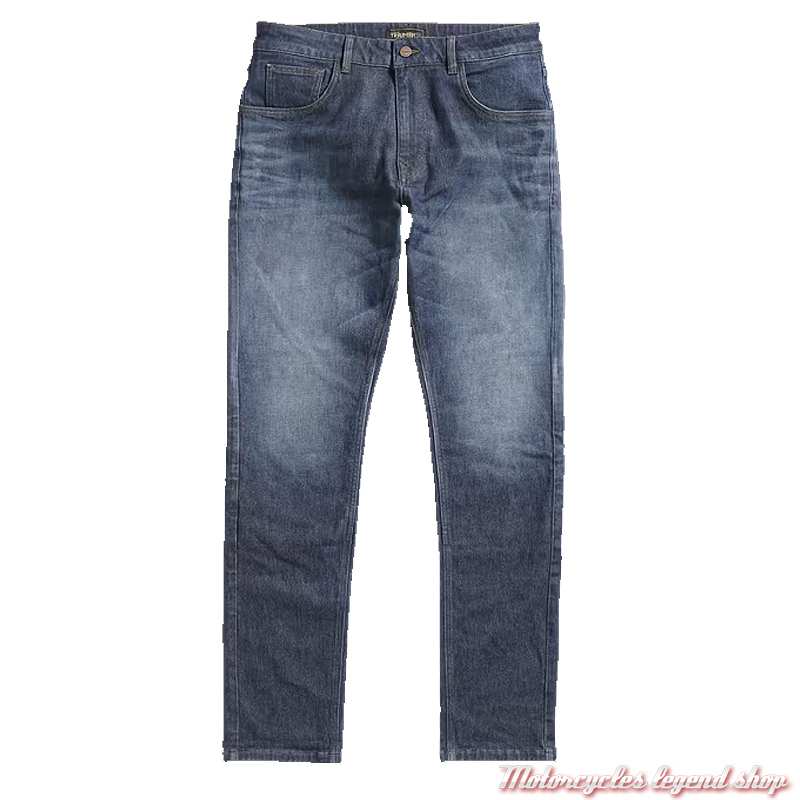 Jeans Brando Rding Triumph homme, regular, indigo vintage, homologué CE, MDJA24002