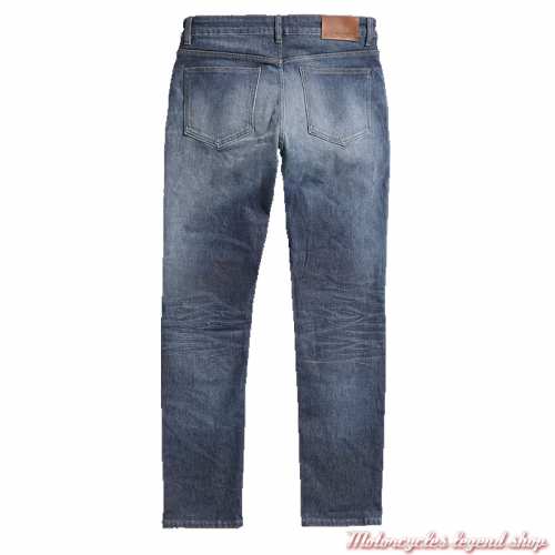 Jeans Brando Rding Triumph homme, regular, indigo vintage, homologué CE, dos, MDJA24002