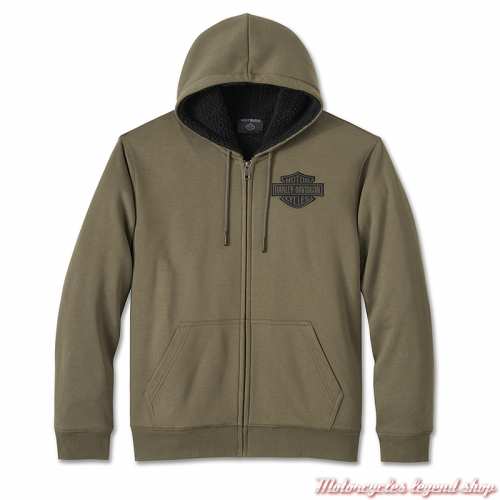 Sweatshirt Bar & Shield Sherpa Harley-Davidson homme