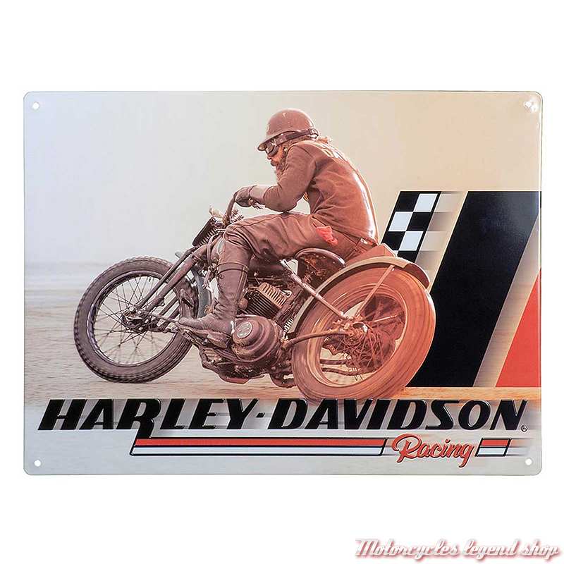 Plaque métal Beach Racer Harley-Davidson, 40 x 30 cm, HDL-15559