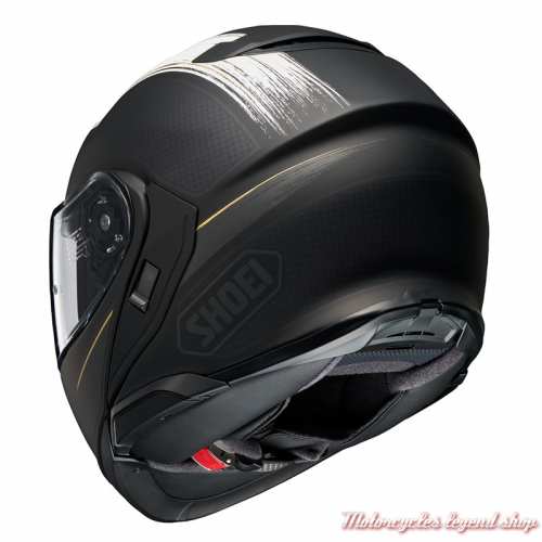 Casque modulable Neotec 3 Satori TC5 Shoei, noir, blanc, dos