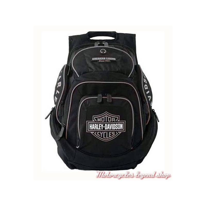 Sac à dos Bar & Shield black/grey, nylon, Harley-Davidson BP1900SG