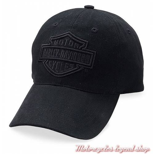 Casquette baseball Bar & Shield homme, coton, noire, Harley-Davidson 99415-16VM