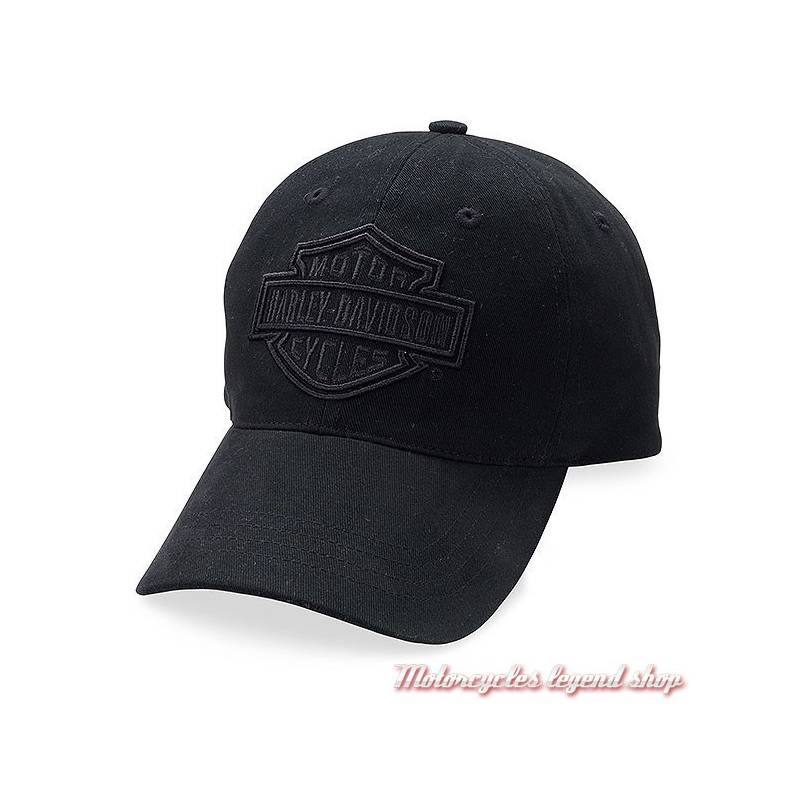 Casquette baseball Bar & Shield homme, coton, noire, Harley-Davidson 99415-16VM