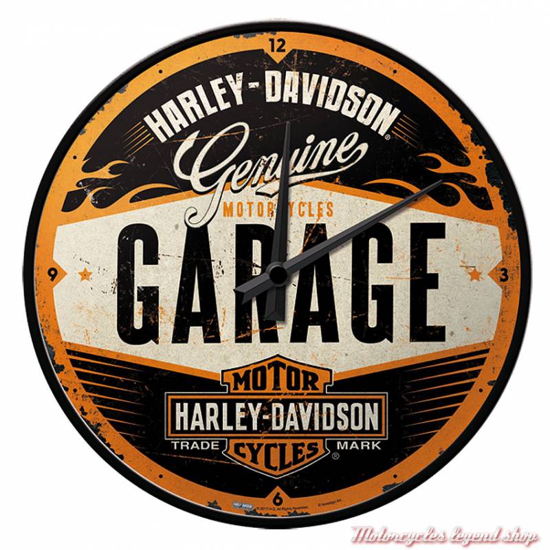 Horloge Garage Harley-Davidson murale, 31 cm, 51083