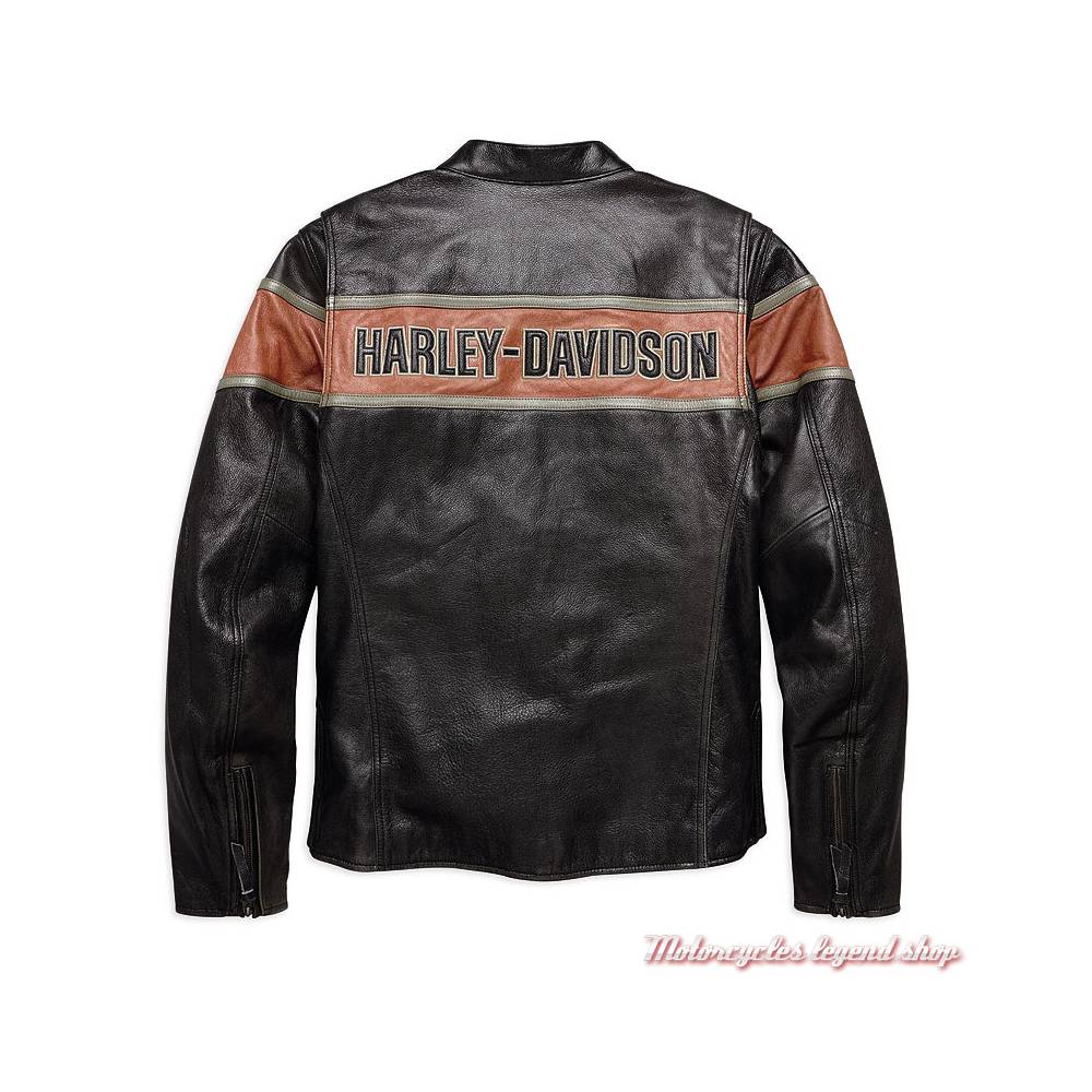 Blouson cuir Victory Lane Harley-Davidson homme - Motorcycles Legend shop
