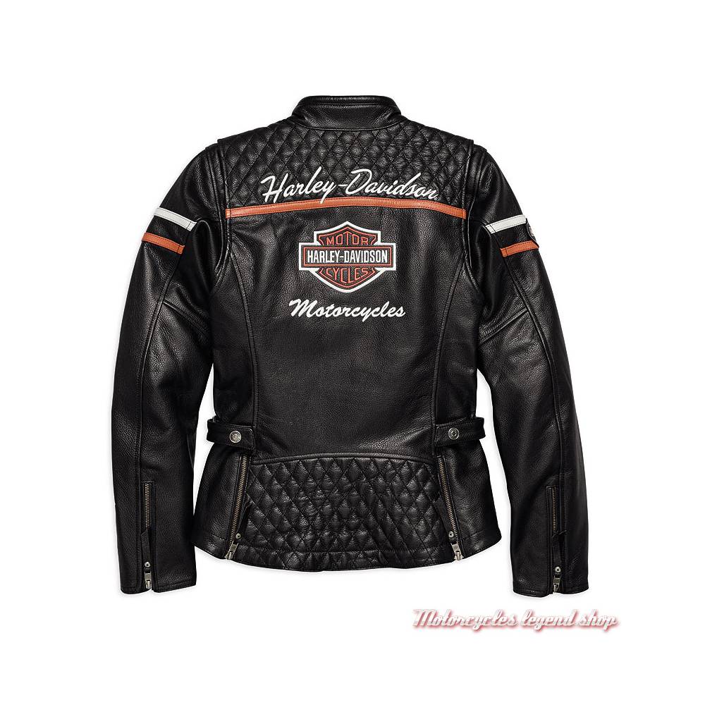 Blouson cuir Miss Enthusiast Harley-Davidson femme - Motorcycles Legend shop