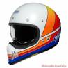 Casque intégral EX-ZERO Equation TC Shoei, blanc, orange, rouge, bleu, réplique série EX des années 80 