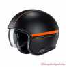 Casque Jet V30 Equinox MC7SF HJC, noir mat, orange, écran solaire intégré, 167677